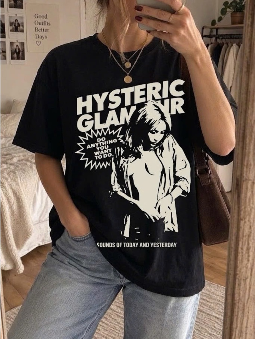 Japanese Streetwear Style Hysteric Glamour Graphic T-Shirt